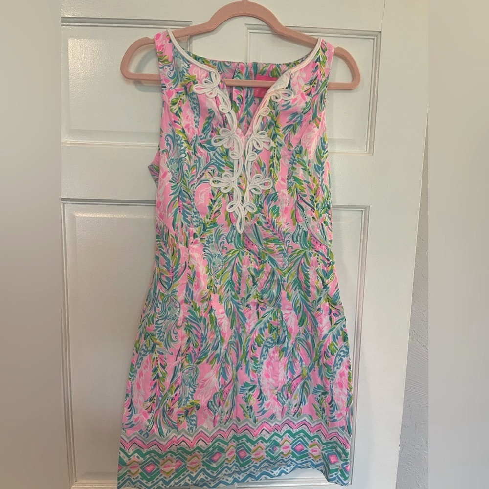 Lilly Pulitzer Gabby Stretch Shift Dress Size 6 EUC
